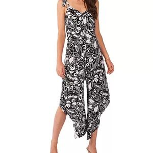 Vince Camuto Monochrome Swirl Jumpsuit